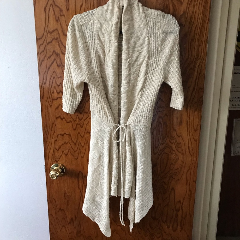Couture half-sleeve cardigan